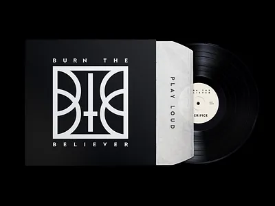 Burn The Believer band black clean design icon logo monogram music type typography