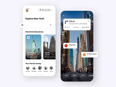 AR Tour guide - Mobile App app app design augmented augmented reality augmentedreality mobile app mobile app design mobile design mobile ui tour tourism tourist tours travel travel app traveling