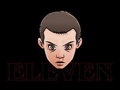Eleven - Stranger Things adobe adobe illustrator design eleven illustration illustrator netflix strangerthings vector vector art vectorart