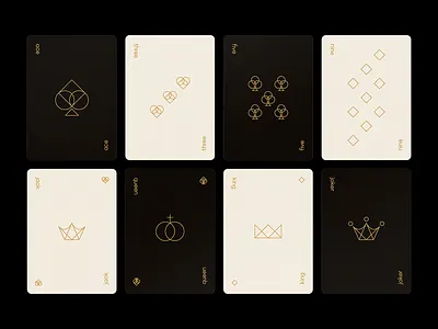 Playing Cards blackjack casino chance craft deck design gambling geometic graphic illustration minimal playing cards poker type vegas