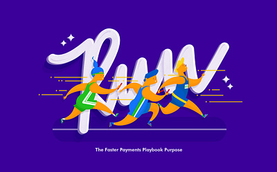 Run character design drawing editorial illustration illustration lettering