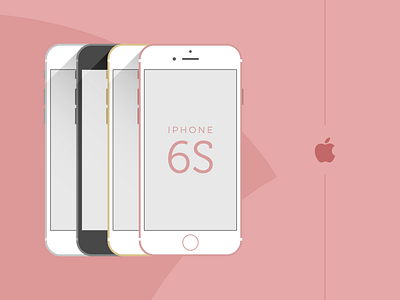 iPhone 6S - Flat Vector Design adobe xd app cellphone concept creative dailyui figma flat interface iphone layout mobile mockup smartphone template ui ui design vector web wireframe