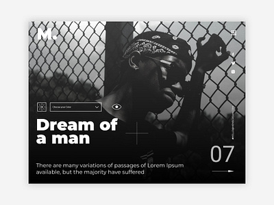 Dream of a Man branding design flat typography ui ux web website website design