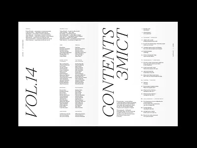 La Boussole magazine, vol. 14 book contents editorial design graphic design layout design magazine print typography