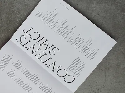 La Boussole magazine, vol. 14 book contents editorial design graphic design layout design magazine print typography