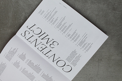 La Boussole magazine, vol. 14 book contents editorial design graphic design layout design magazine print typography