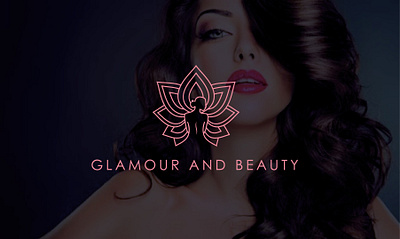 Glamour and Beauty adobe beauty brand cosmetics fiverr flat icon logo minimal minimalist nature yoga