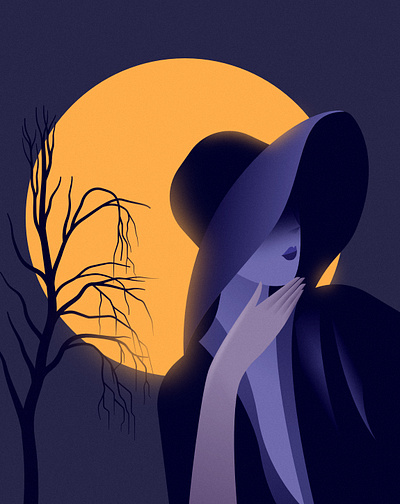 Mrs. Dalloway affinitydesigner glow illustration lights neon vector