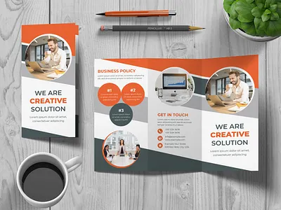Corporate Tri-Fold Brochure Design bi fold brochure brochure design brochure template business brochure company brochure tri fold brochure z fold brochure