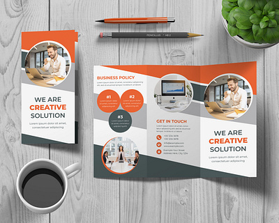 Corporate Tri-Fold Brochure Design bi fold brochure brochure design brochure template business brochure company brochure tri fold brochure z fold brochure