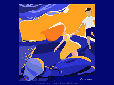 Lets go for a picnic! behance bold color colour contrast design dribble graphic design illustration picnic procreate sunday morning