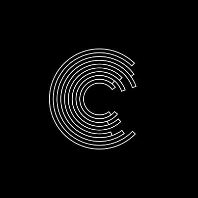 C 36 days of type black challenge fontface graphic letter line minimal typeface typography white