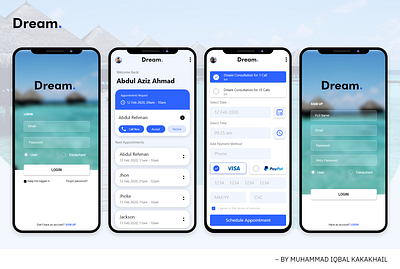 UI UX design dream app design interaction design mobile ui mockup ui ui ux uidesign ux