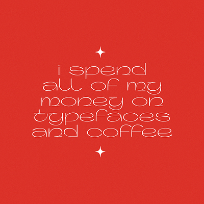 Typefaces and coffee. quote quote design red serif typeface type typefaces typography