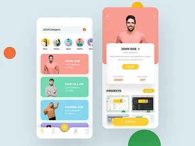 Designers App app app design design profile