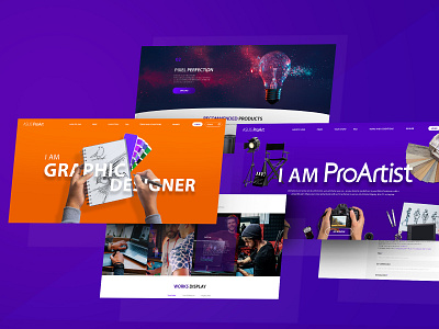 ProArtist | Campaignsite design layout ui design ux website