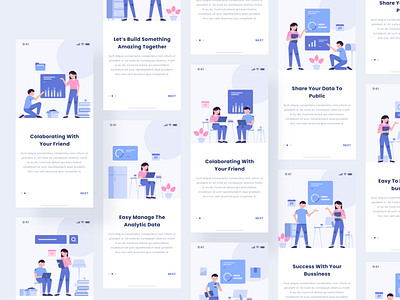 FREE! Modular Illustration Kit aplication app business colaboration colorful company design flat flat design free freebie freebies furniture illustration interface modular office team ui ux