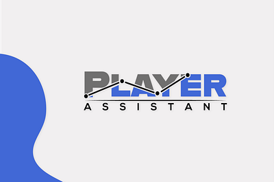 Player Assistant analysis branding gamble gamblers gradient graphs illustration illustrator logo minimal typography ui vector