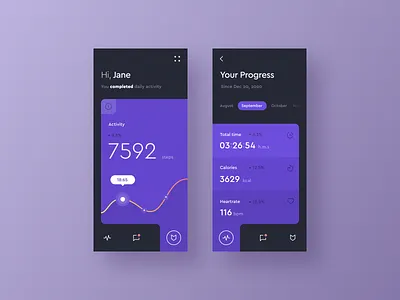 Activity App activity app appdesign application exercise inteface mobile ui ux vector