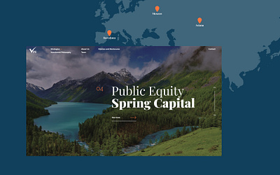 VPE Capital company design promo site typography ui ux web