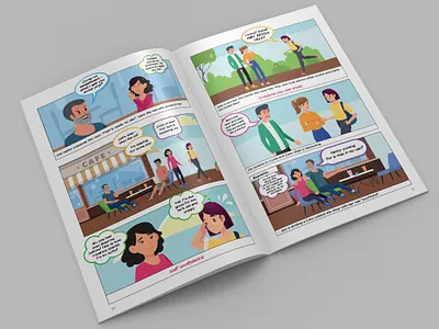 Comic for Reach Brochure comic book design design graphic design illustration