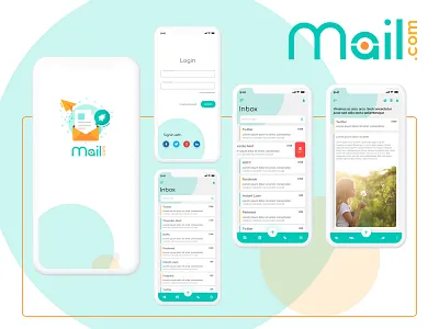 iOS mobile mail dot com UI ios login page mail mobile app mobileui sign in uidesign