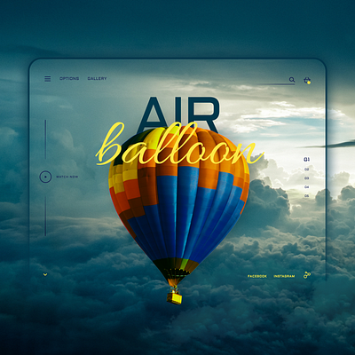 Air Balloon design ui web