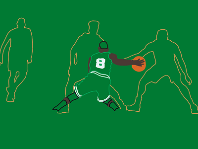 Kemba Walker Shimmy - WIP animation boston celtics illustration kemba walker work in progress