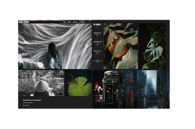 Photography design photography portfolio ui web