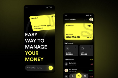 Finovo - Smart Finance Mobile App Design app design bank account banking app card credit card ewallet finance finance app fintech fintech app mobile app mobile design money money transfer payments transaction transfer ui uiux ux