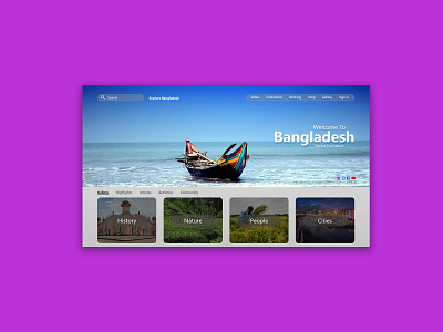 Travel Website Landing Page Design branding design landing page design ui