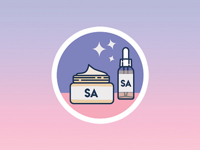 Skincare Addiction Logo beauty cosmetics cute flat vector girly icon icon design iconography illustration logo logodesign pink pretty simple skincare