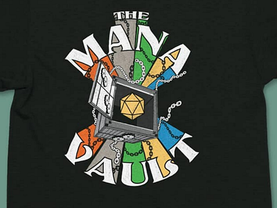 The Mana Vault dice magic mana retro role playing games roll critical rpg table top vintage inspired