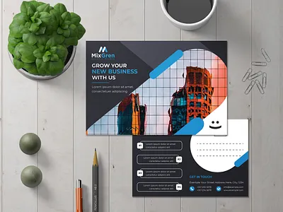 Corporate Postcard Design advertising postcard business postcard mixgren personal postcard postcard design rakib6644 real estate postcard