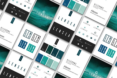 Lensea Style Guide art direction artwork branding design identity branding illustration logo print typography vector