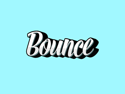 Bounce art danialnazemi design flat graphic hand lettering hierachy illustration logo passion serif type typogaphy typographic typography art vector website