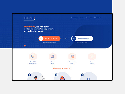 Depanneo design graphism repair ui ux web webdesign