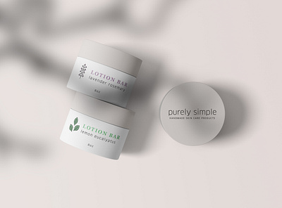 Purely Simple Lotion Jars packaging packaging mockup packagingdesign