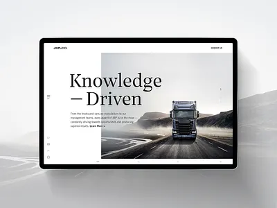 JBP Web Stuffs commericial digital interactive jbp shipping transportation truck trucking vehicle web webdesign website