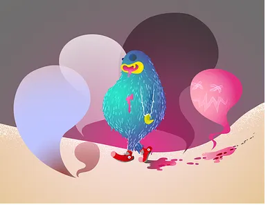 Monster childrens illustration colors ghosts graphic design illustration monster vector
