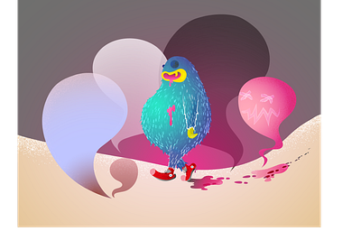 Monster childrens illustration colors ghosts graphic design illustration monster vector
