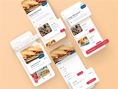 Food Delivery App app design figma food minimal typography ui ux vector web webdesign