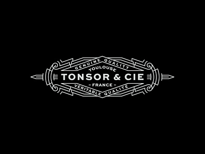 Tonsor & Cie branding design logo typography