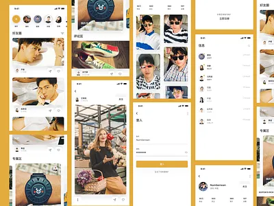 Fresh UI design for a Social App app app design blog chat design interface mobile app mobile app design mobile design mobile ui network photo post social app ui usability 界面