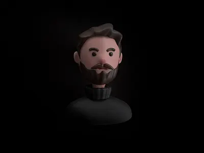 A Study in Self Portrait 3d art 3d illustration 3d modeling characters fun stuff portrait