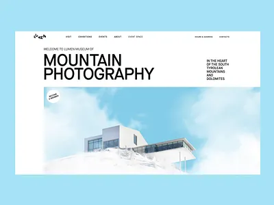 Lumen Museum Website animation design design studio graphic design history home page interaction interface mountains museum photography ui user experience user interface ux web web design webpage design website website design