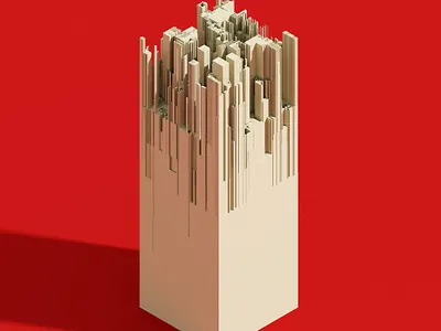 Skyscraper 3d 3d art voxels