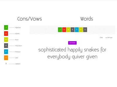 Namegen creativity generate generator inspiration random text ui uidesign ux words