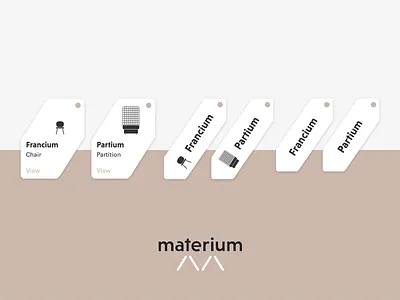 Product Tag Exploration clean clean ui furniture furniture app furniture store furniture website interface materium minimalist product tag tag design tagging ui user interface