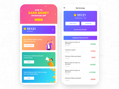 Wallet Page card illustration mobile app mobile ui ui ux